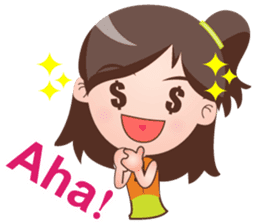 Cute Girl with Mei (English Version) sticker #7211575