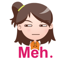Cute Girl with Mei (English Version) sticker #7211591