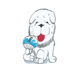 Lion's Head Dog sticker #7211730