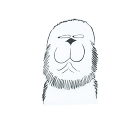 Lion's Head Dog sticker #7211732