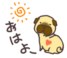 lovely pug sticker #7212080