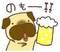 lovely pug sticker #7212089