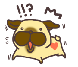 lovely pug sticker #7212095