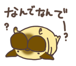 lovely pug sticker #7212097