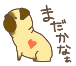 lovely pug sticker #7212102