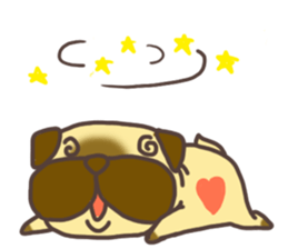 lovely pug sticker #7212103
