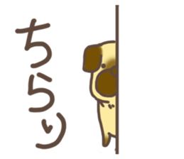 lovely pug sticker #7212104