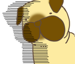 lovely pug sticker #7212116