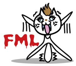 Myamico English abbreviations version sticker #7212405