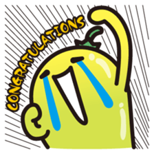 Ghost of vegetables sticker #7212456