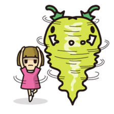 Ghost of vegetables sticker #7212458