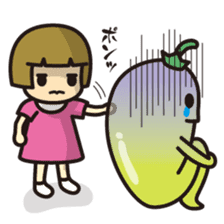 Ghost of vegetables sticker #7212464