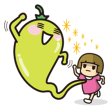 Ghost of vegetables sticker #7212468