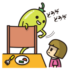 Ghost of vegetables sticker #7212469