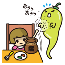 Ghost of vegetables sticker #7212477
