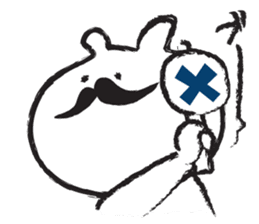 Hypothermia cat DAIFUKU-SAN (beard ver.) sticker #7213204