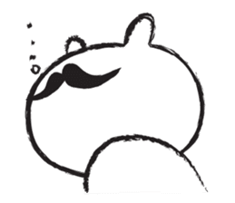 Hypothermia cat DAIFUKU-SAN (beard ver.) sticker #7213218