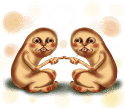 Unpleasant creature sticker #7213960