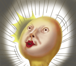 Unpleasant creature sticker #7213983