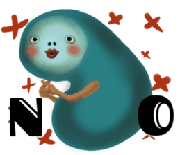 Unpleasant creature sticker #7213989