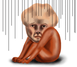 Unpleasant creature sticker #7213994