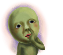 Unpleasant creature sticker #7213995