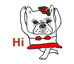 Name is wasabi in French Bulldog sticker #7214081