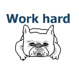 Name is wasabi in French Bulldog sticker #7214087
