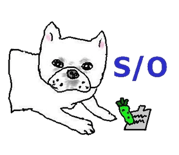 Name is wasabi in French Bulldog sticker #7214104