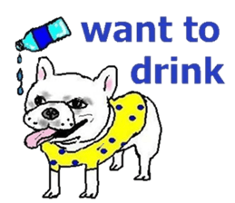 Name is wasabi in French Bulldog sticker #7214106