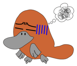 Not a mole! Platypus! sticker #7214201