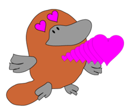 Not a mole! Platypus! sticker #7214226