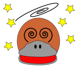 Not a mole! Platypus! sticker #7214236