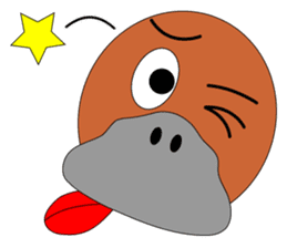Not a mole! Platypus! sticker #7214237