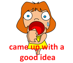 Dreaming girl (Laura) sticker #7214320