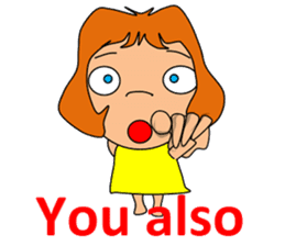 Dreaming girl (Laura) sticker #7214322