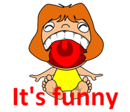 Dreaming girl (Laura) sticker #7214323