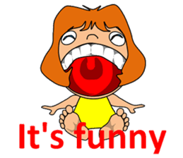 Dreaming girl (Laura) sticker #7214323