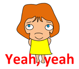 Dreaming girl (Laura) sticker #7214324