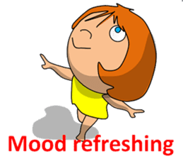 Dreaming girl (Laura) sticker #7214326