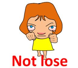 Dreaming girl (Laura) sticker #7214329