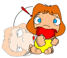 Dreaming girl (Laura) sticker #7214330