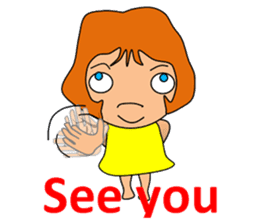 Dreaming girl (Laura) sticker #7214334