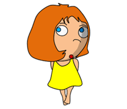 Dreaming girl (Laura) sticker #7214335