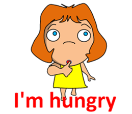 Dreaming girl (Laura) sticker #7214337