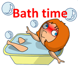 Dreaming girl (Laura) sticker #7214344