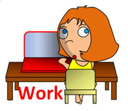 Dreaming girl (Laura) sticker #7214347