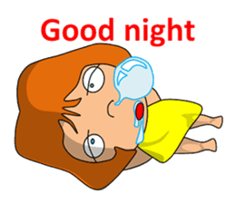 Dreaming girl (Laura) sticker #7214351