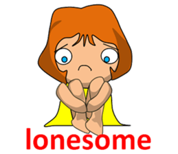 Dreaming girl (Laura) sticker #7214352