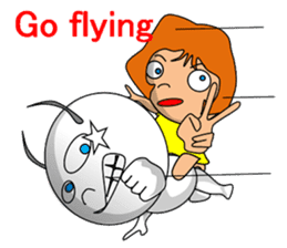 Dreaming girl (Laura) sticker #7214353